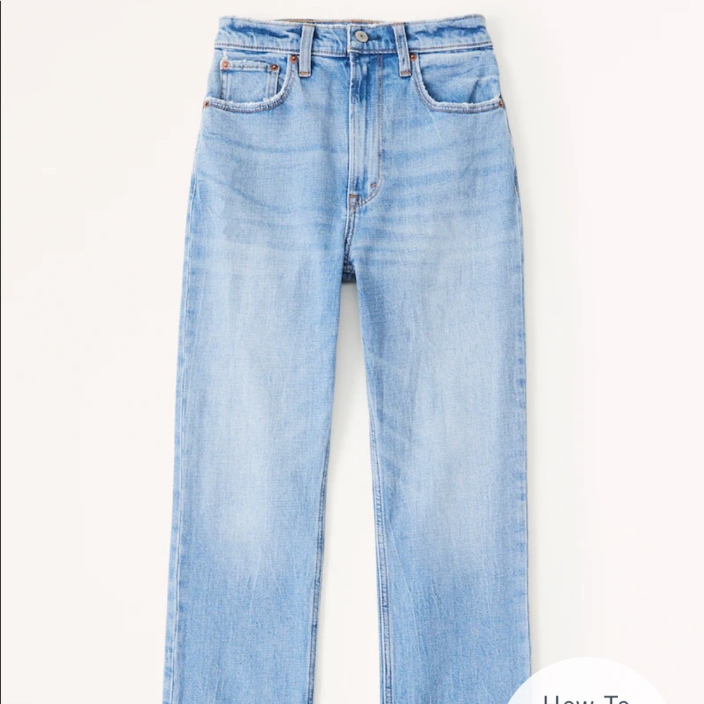 Abercrombie 90s ultra high rise straight jeans size 27/4